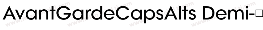 AvantGardeCapsAlts Demi字体转换